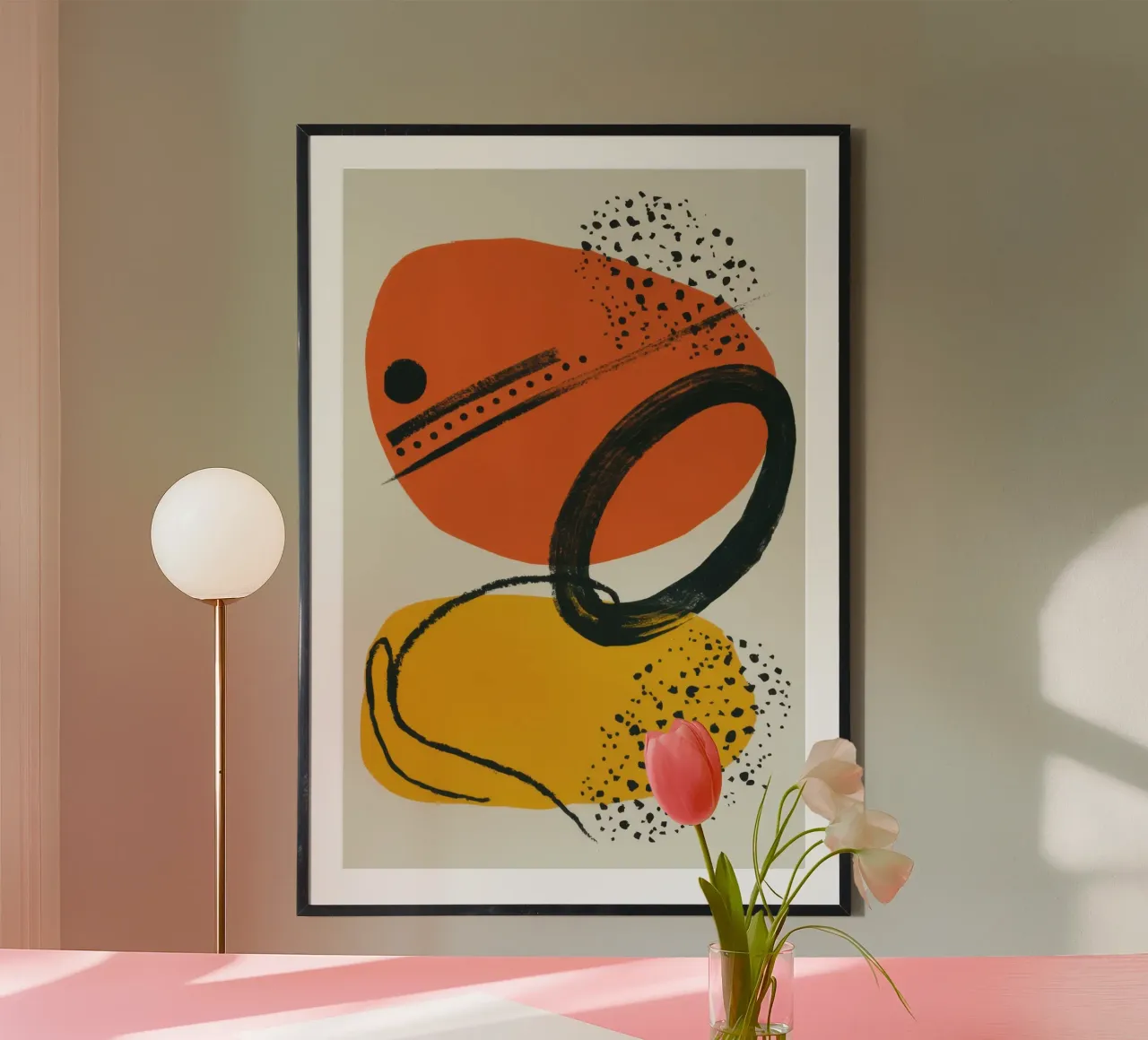 Studio del movimento astratto poster da Irish Strokes