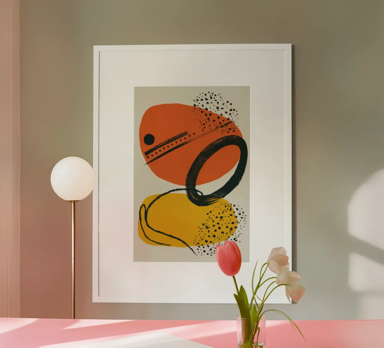 Studio del movimento astratto poster da Irish Strokes