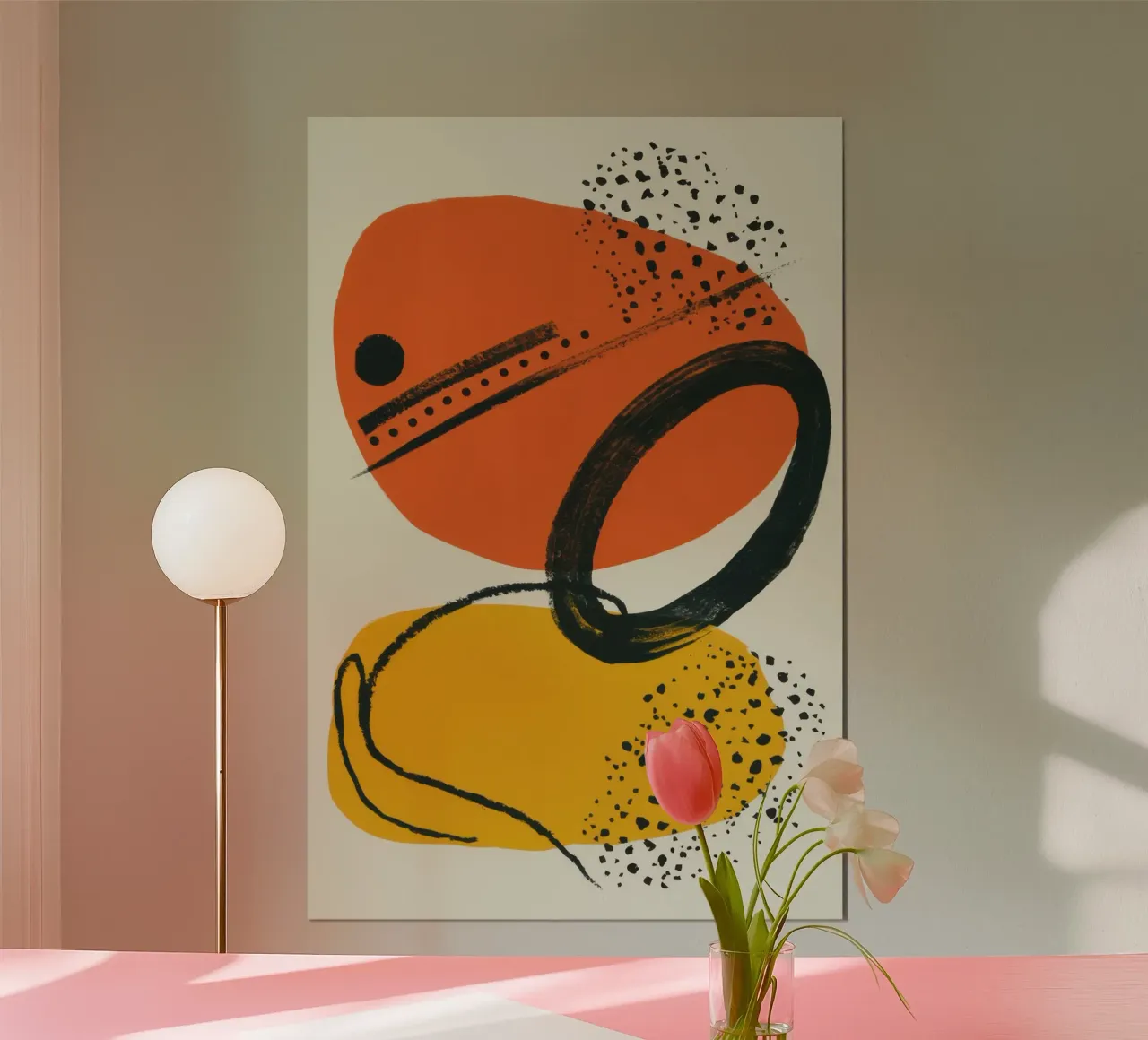 Studio del movimento astratto poster da Irish Strokes