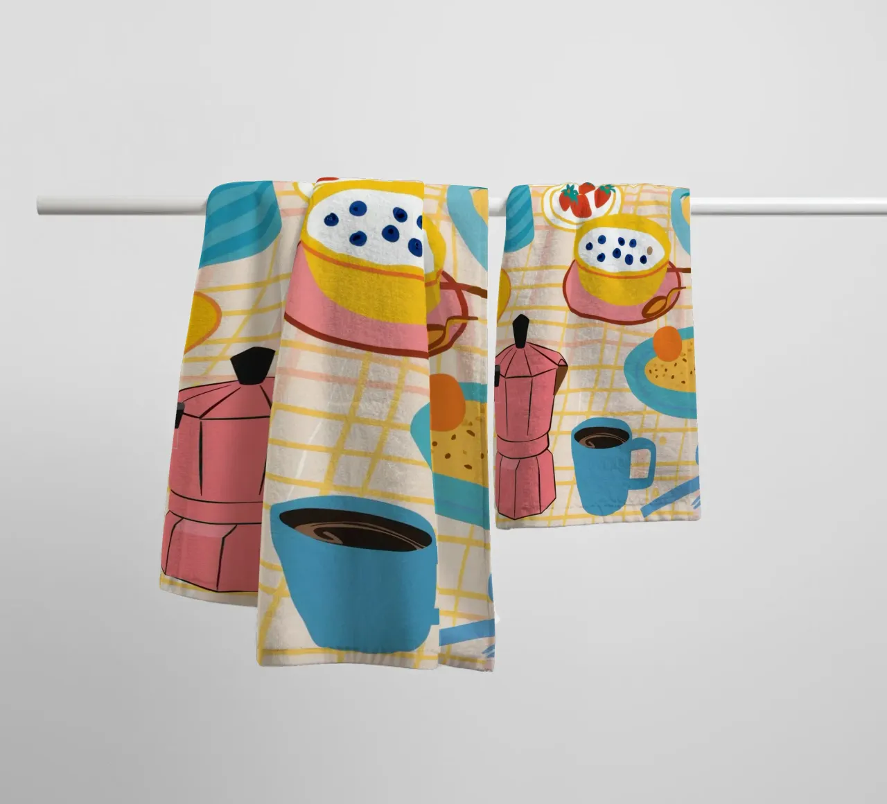 Bountiful Breakfast Table Handtuch von Luna Aura
