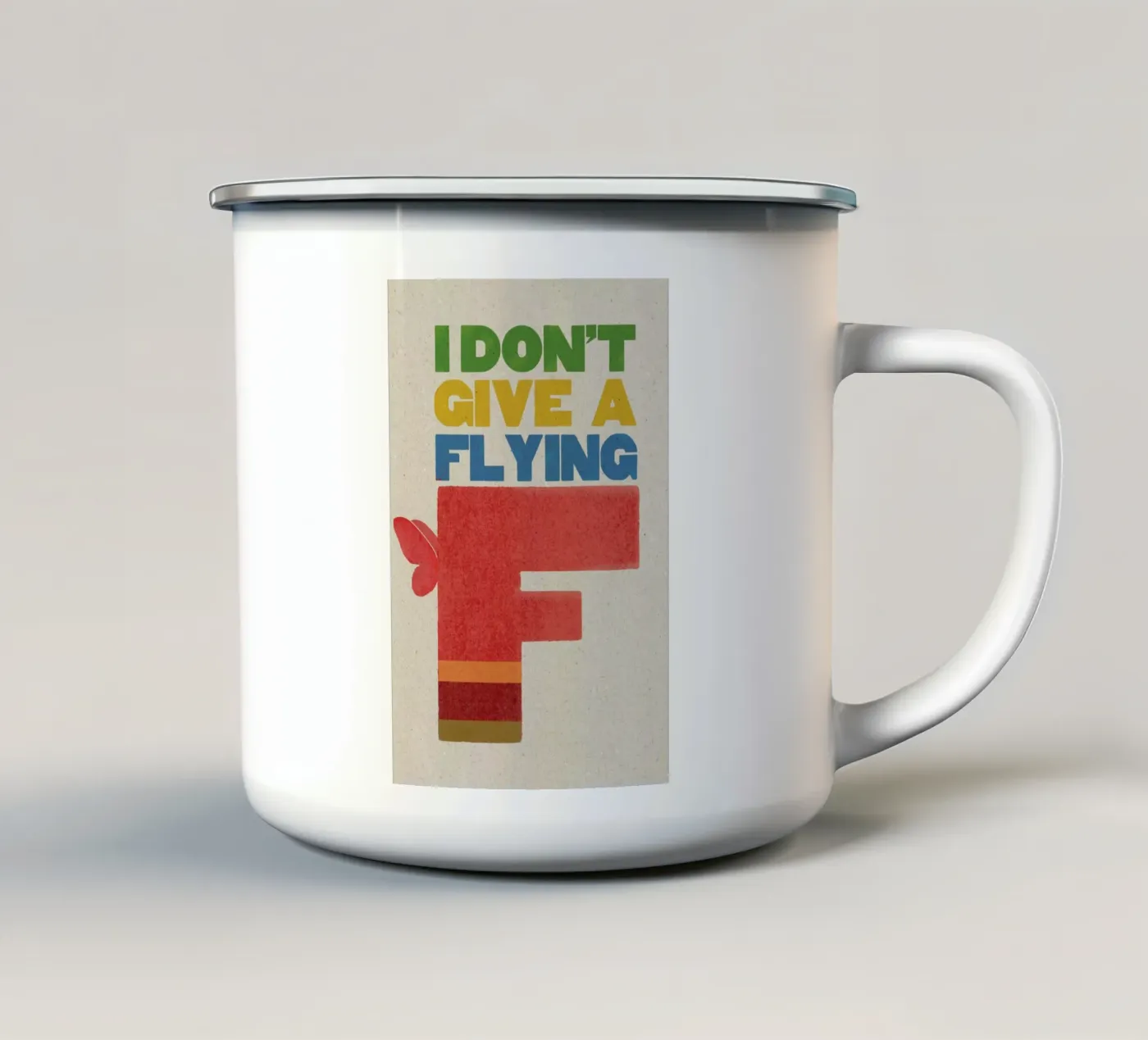 flyingf emaille mok van Sammy Slabbinck