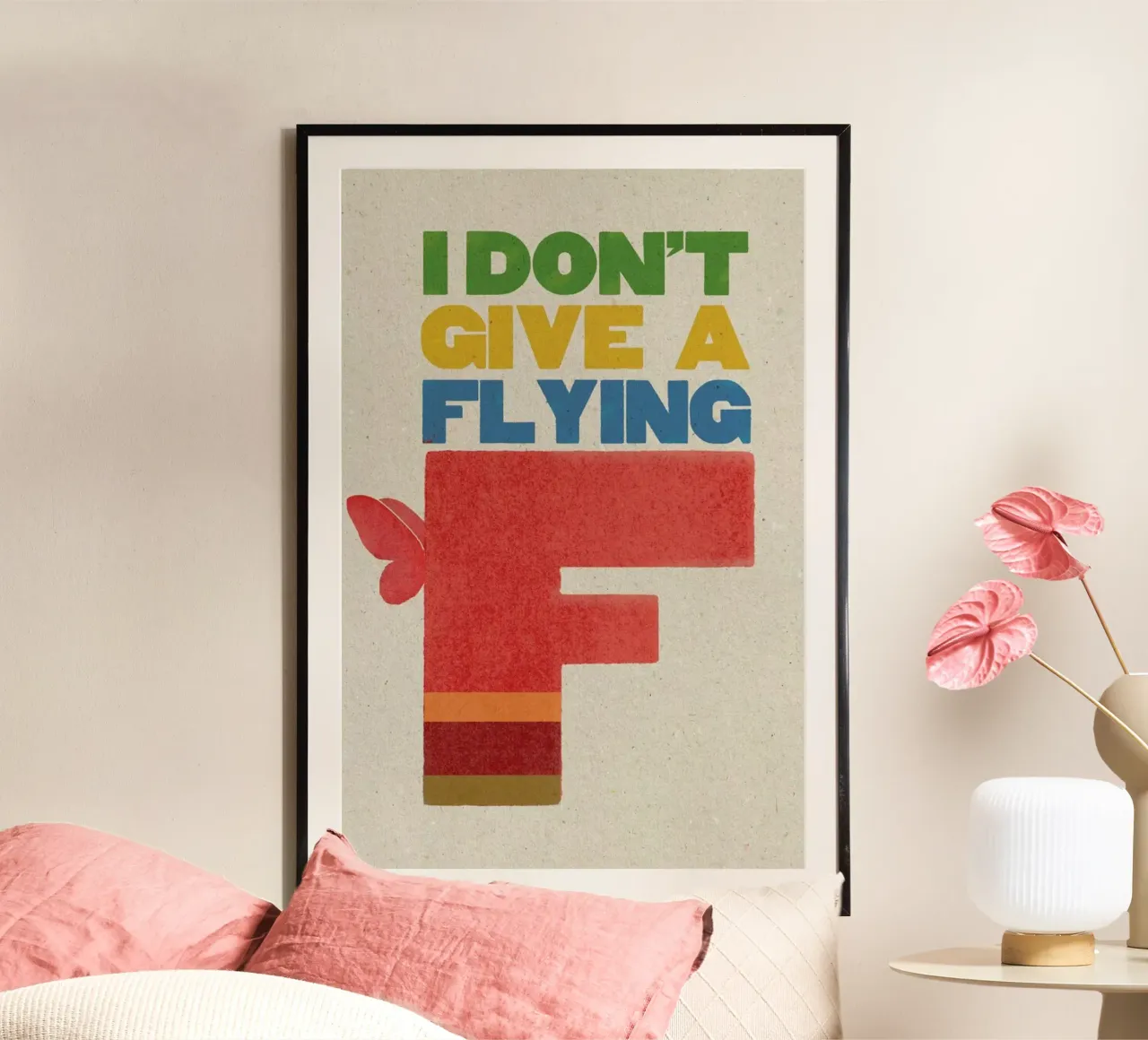 flyingf poster con telaio in alluminio da Sammy Slabbinck