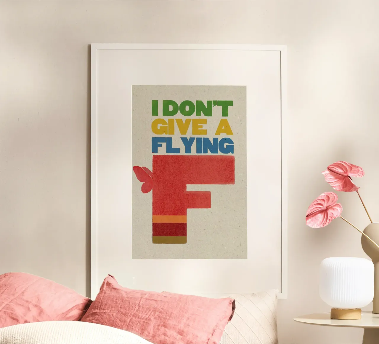 flyingf poster con telaio in alluminio da Sammy Slabbinck