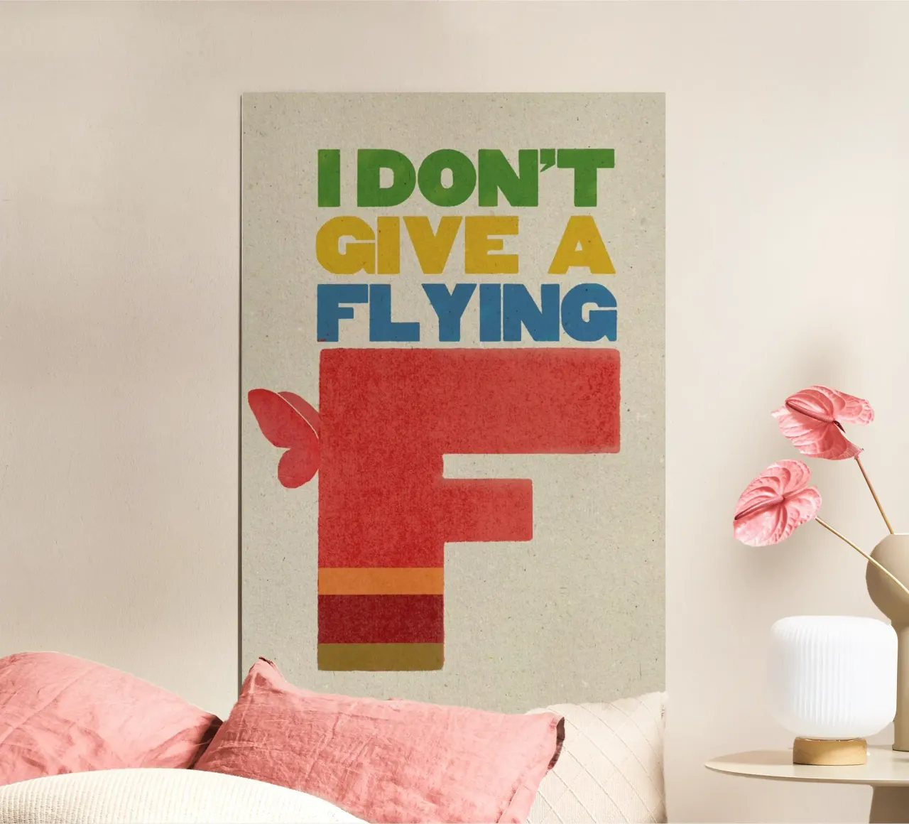flyingf poster con telaio in alluminio da Sammy Slabbinck