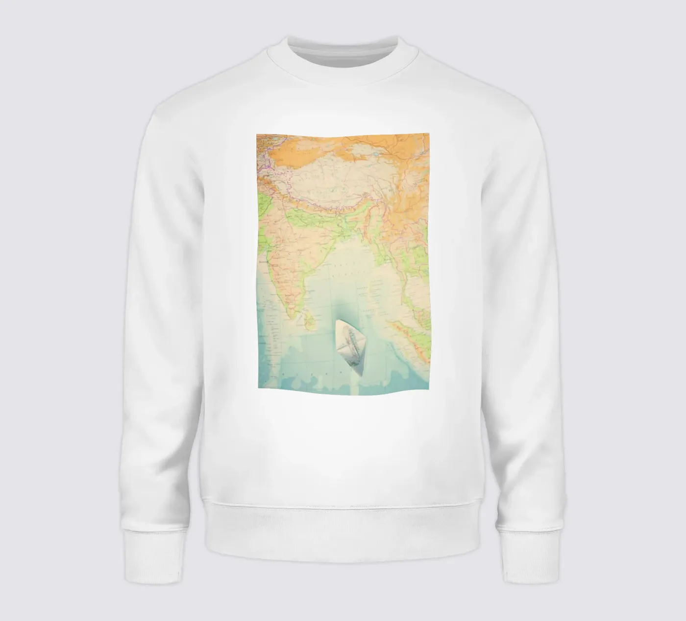 map-india felpa da Ingrid Beddoes