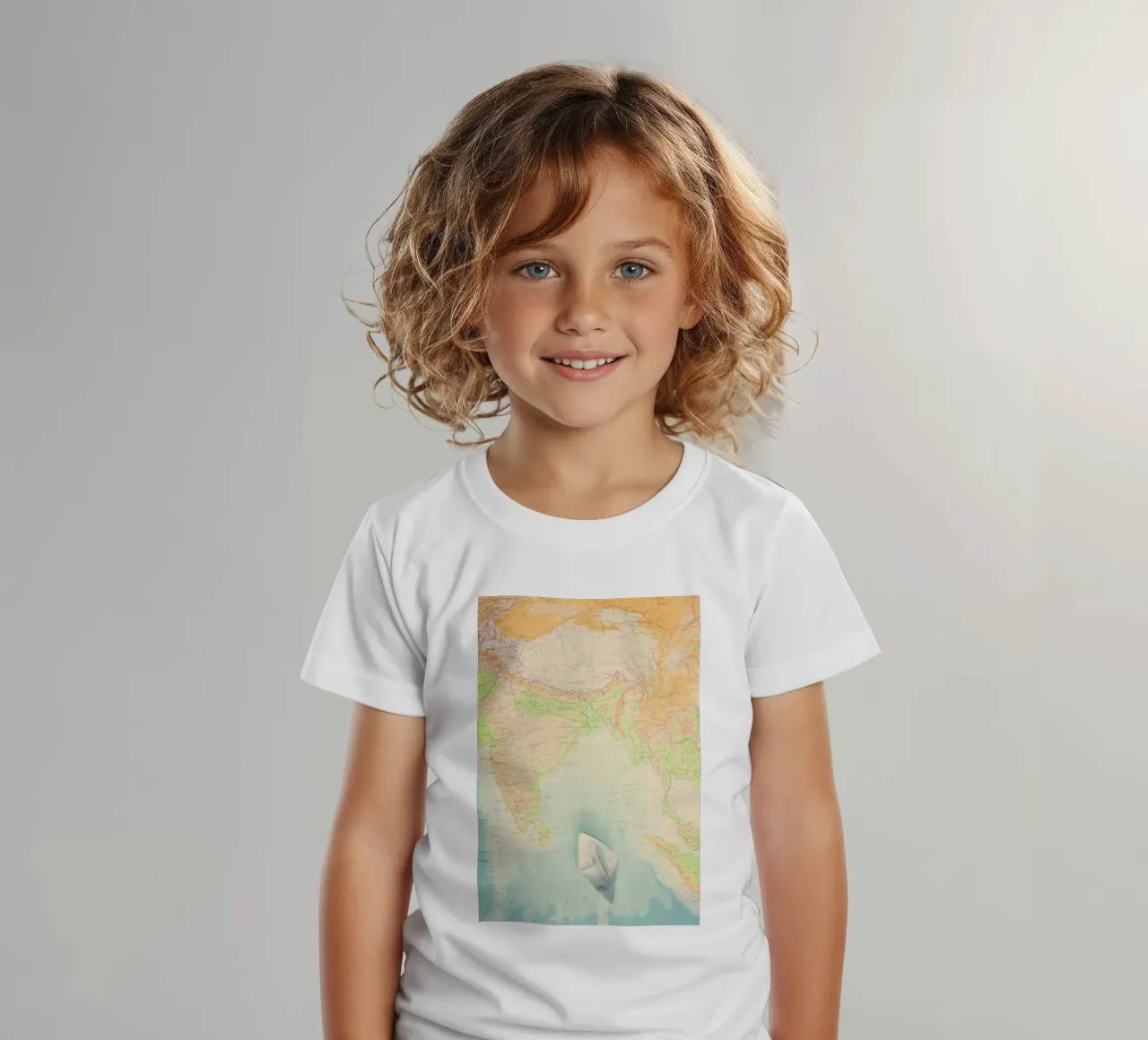 map-india t-shirt bambini da Ingrid Beddoes