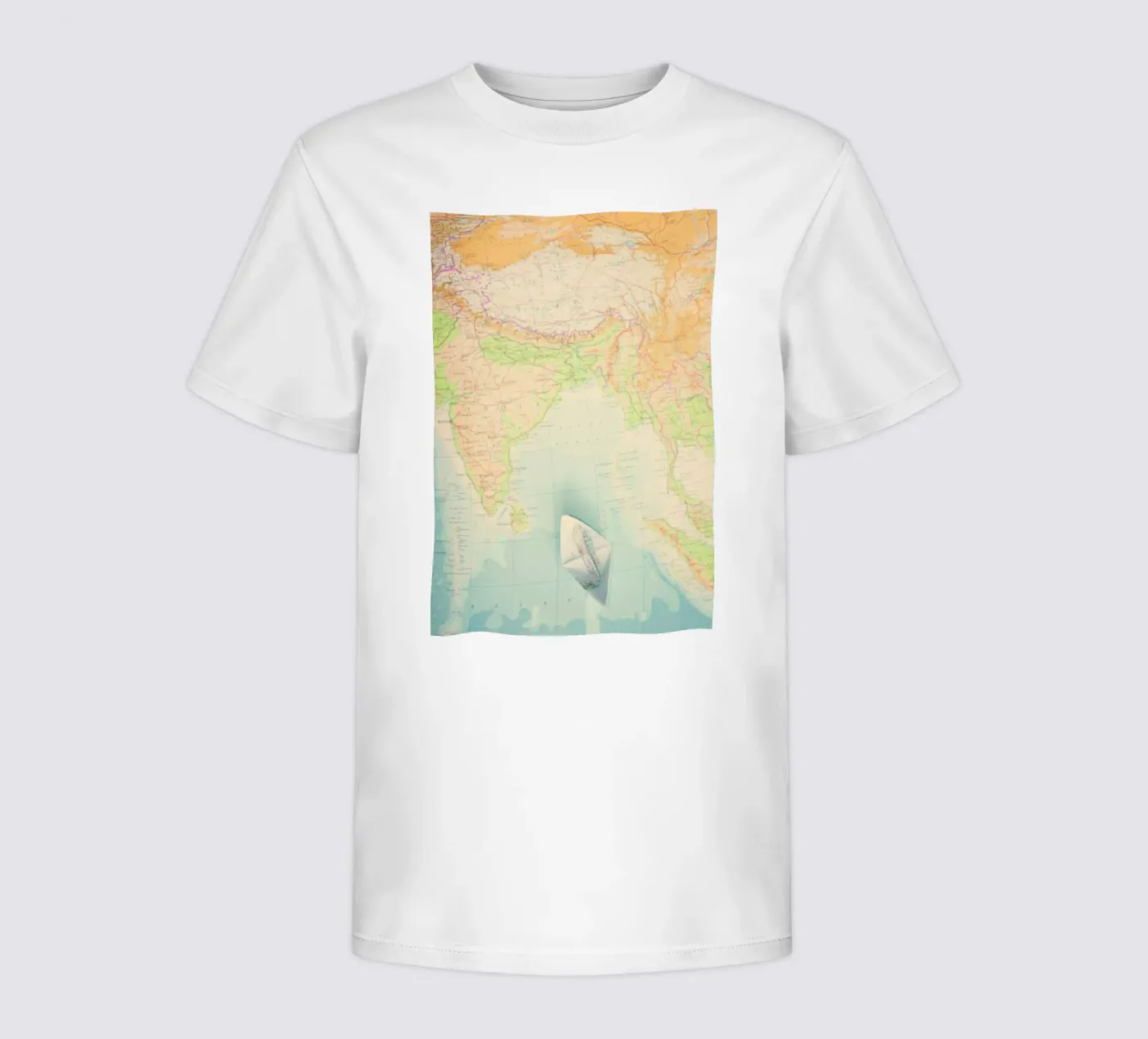 map-india t-shirt bambini da Ingrid Beddoes