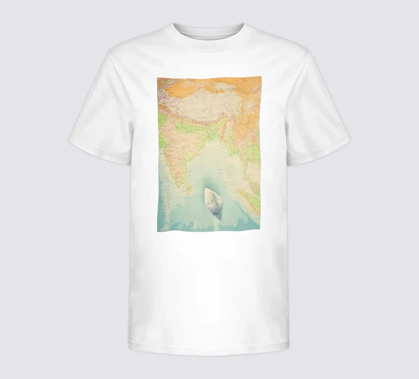 map-india t-shirt bambini da Ingrid Beddoes