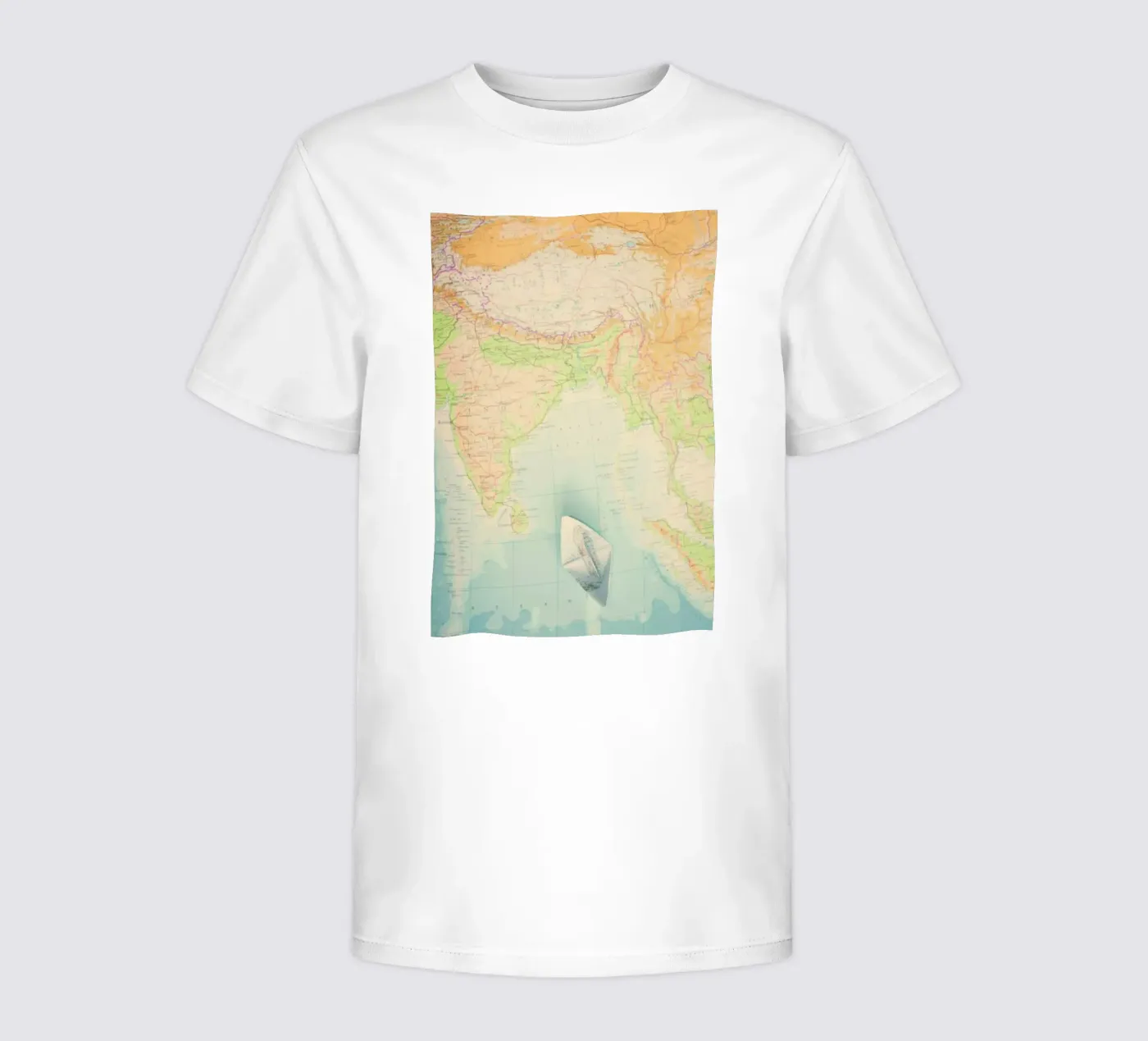 map-india t-shirt bambini da Ingrid Beddoes