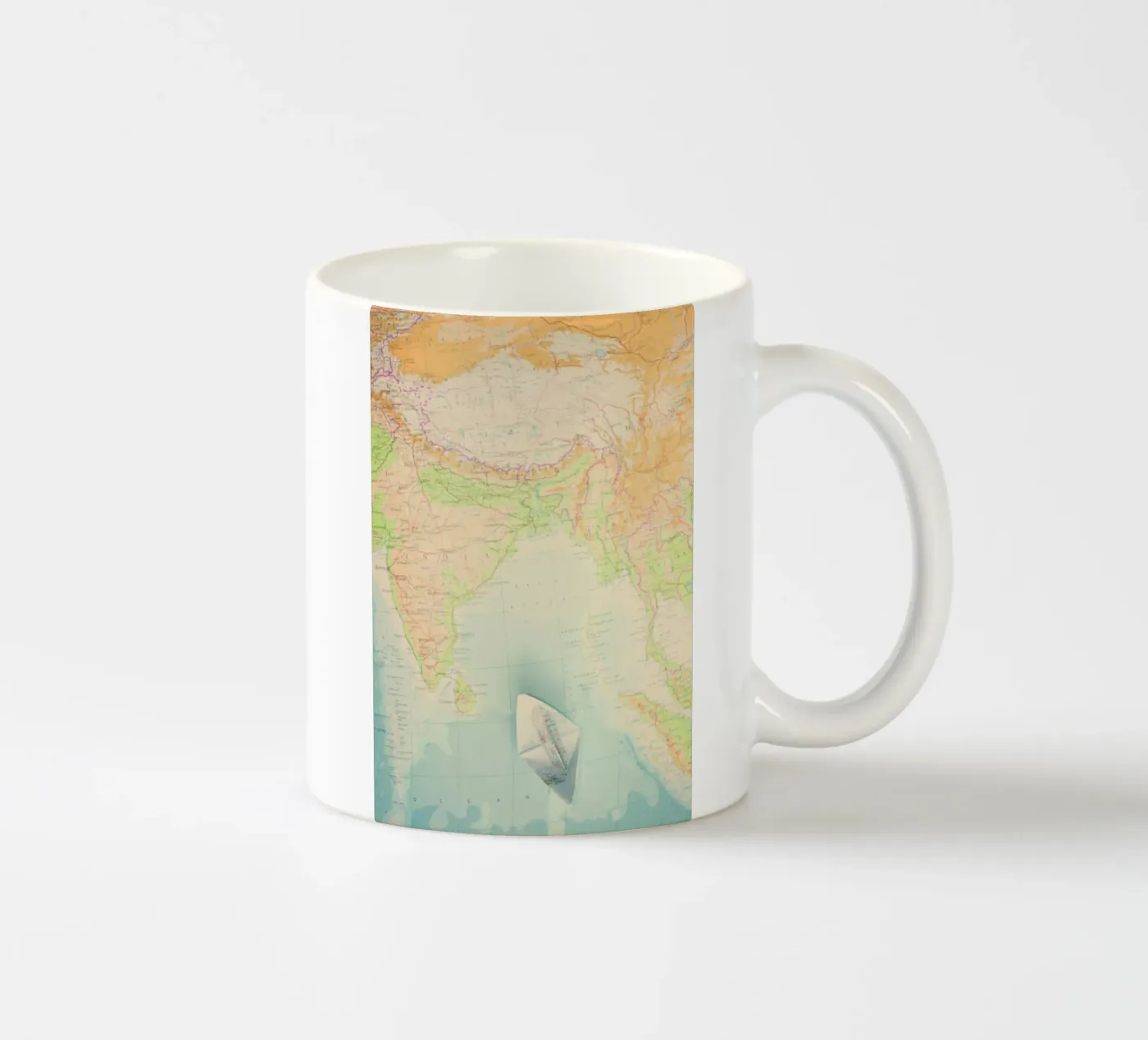 map-india ceramic mug by Ingrid Beddoes