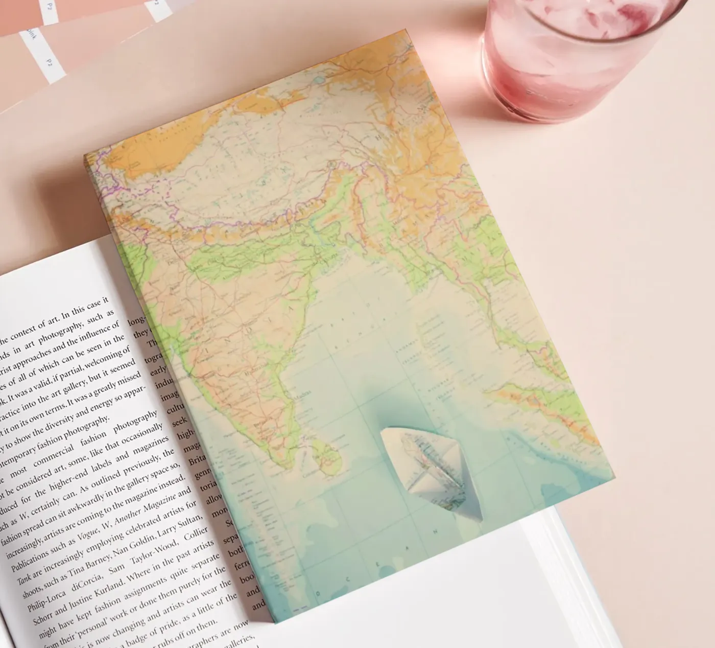 map-india notebook by Ingrid Beddoes