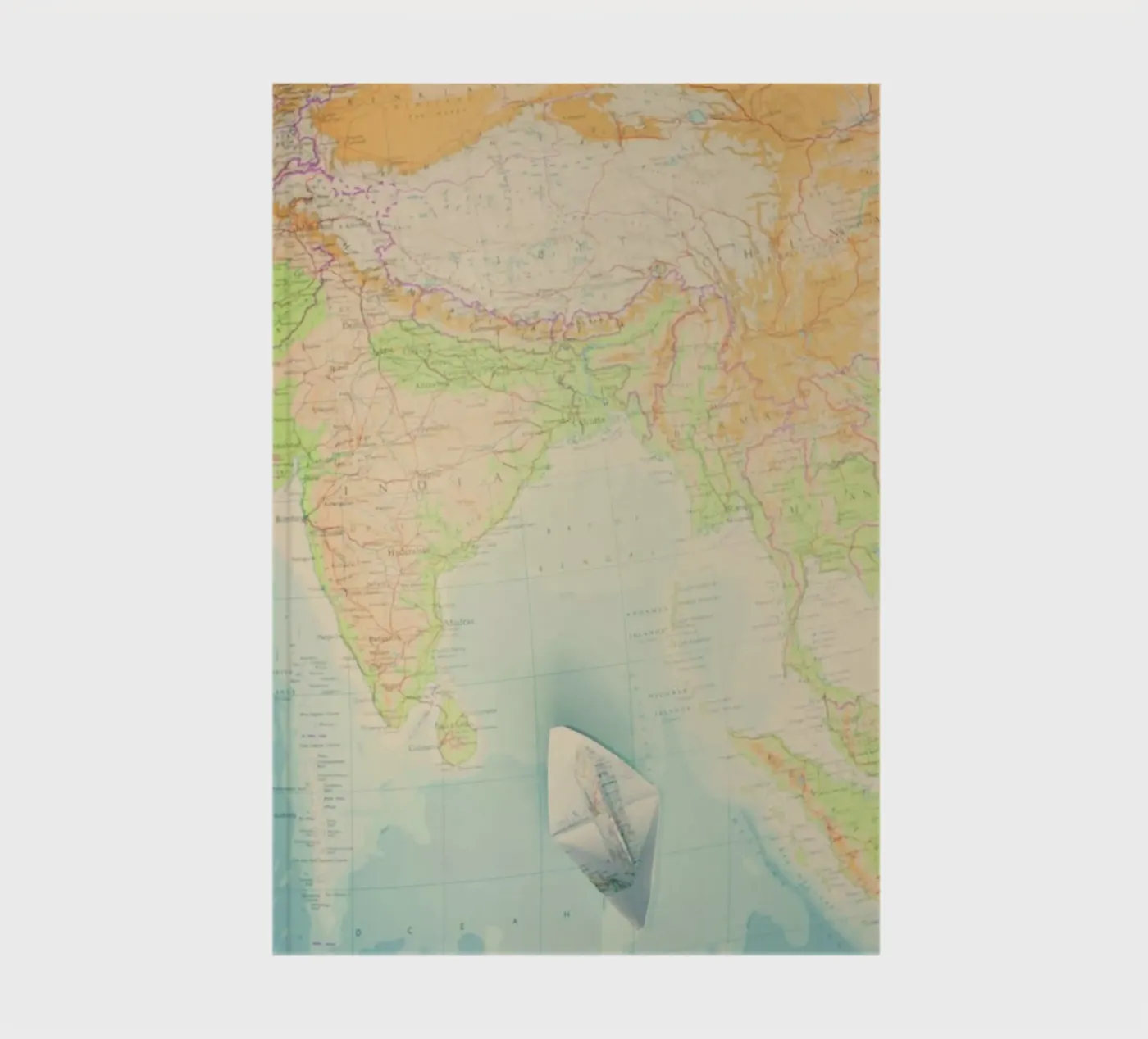 map-india notebook by Ingrid Beddoes