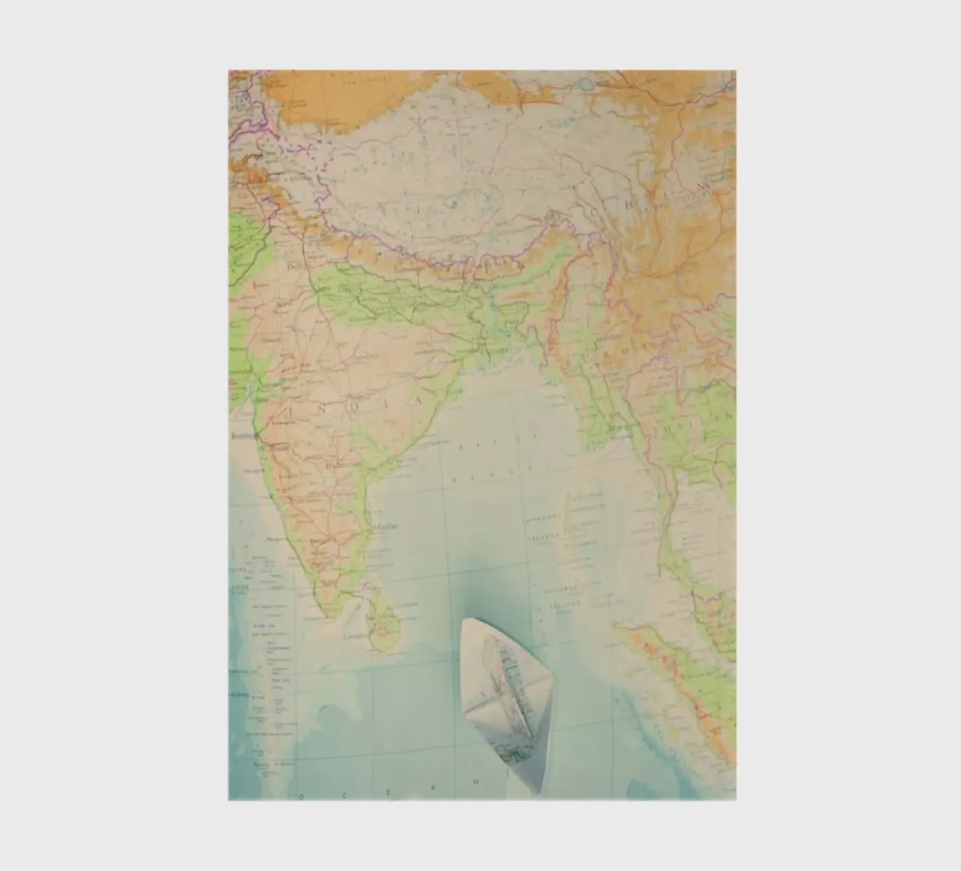 map-india notebook by Ingrid Beddoes