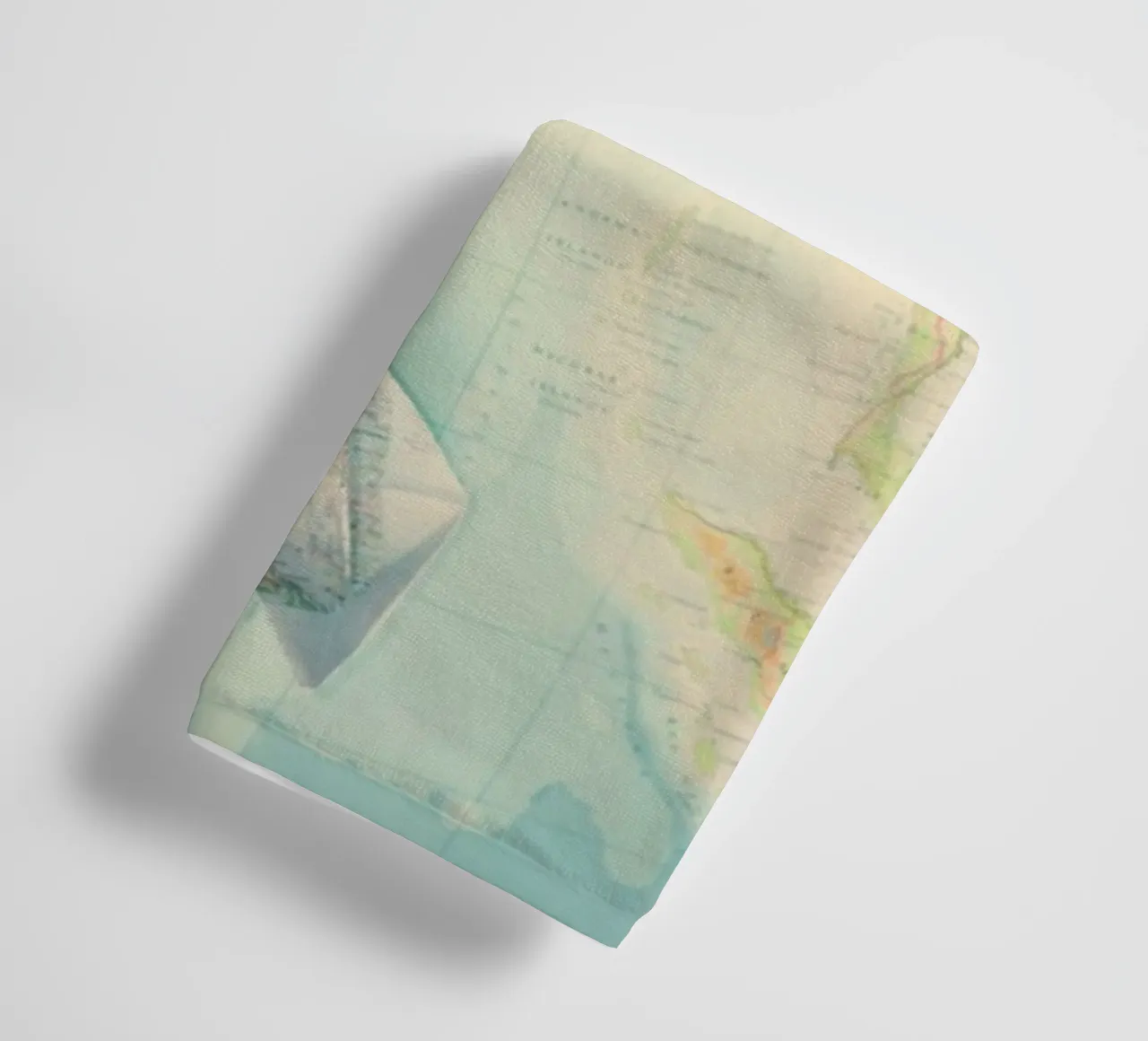 map-india badhanddoek van Ingrid Beddoes