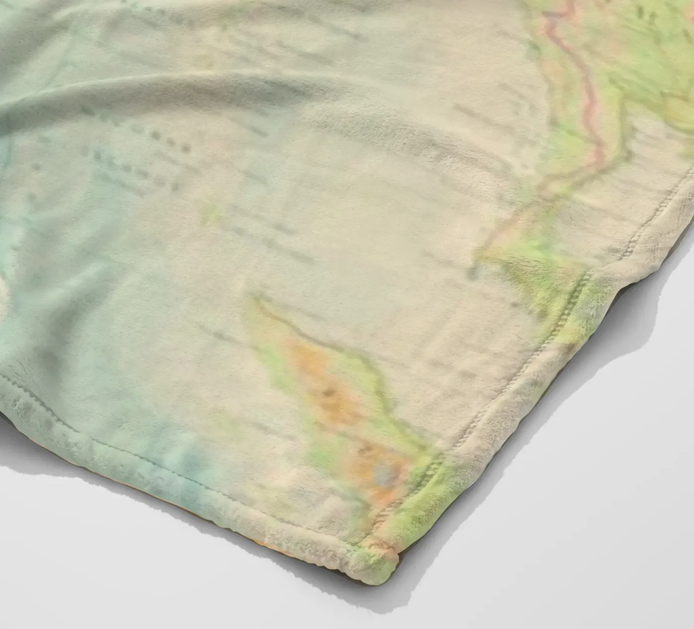 map-india coperta in pile da Ingrid Beddoes