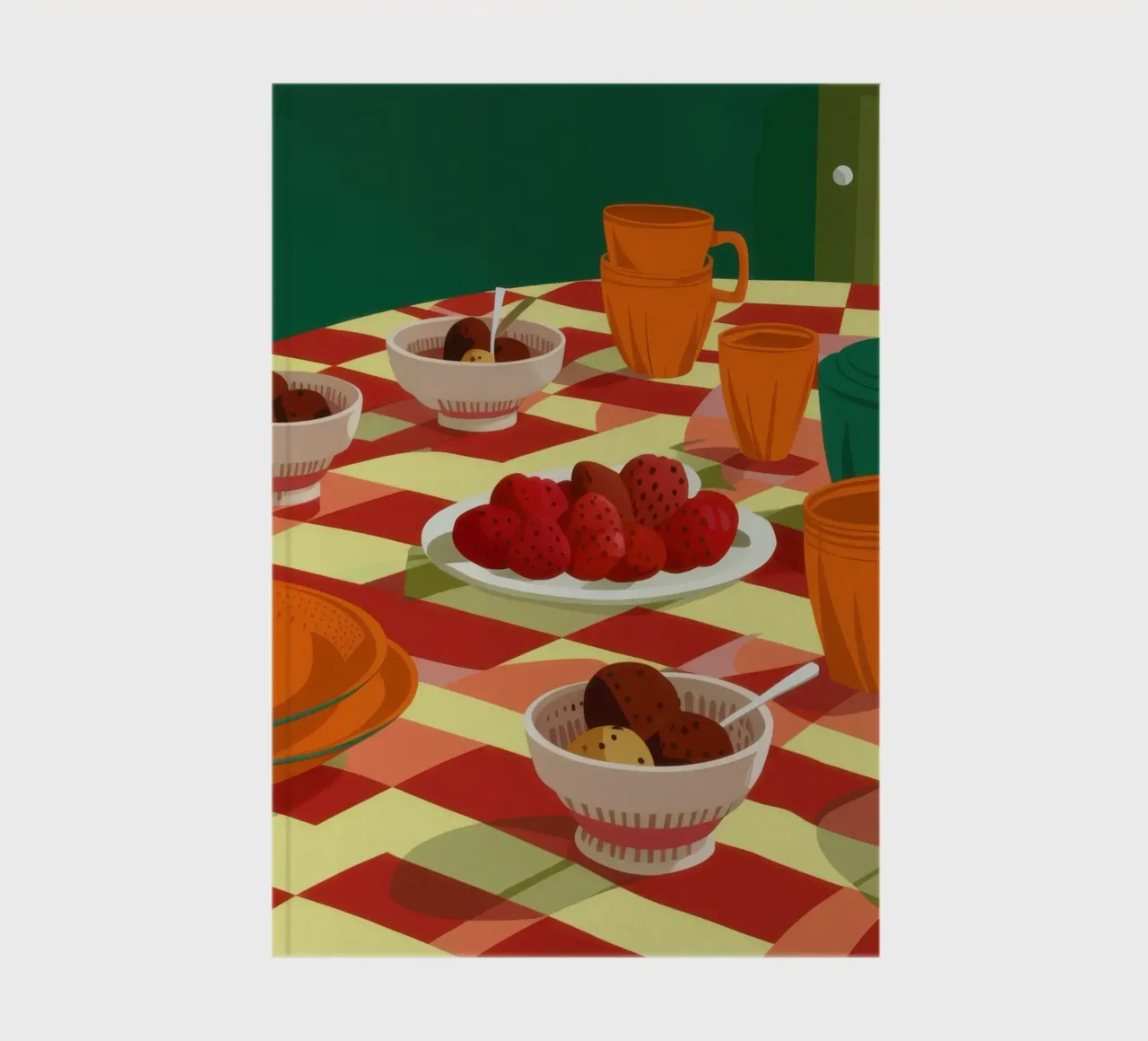 Checkered Table Feast notebook by Gaia Viesta