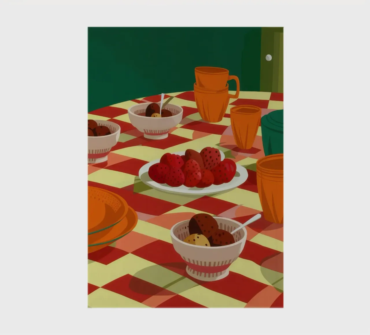 Checkered Table Feast notebook by Gaia Viesta