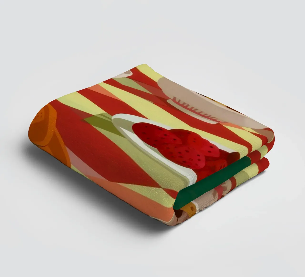 Checkered Table Feast towel by Gaia Viesta