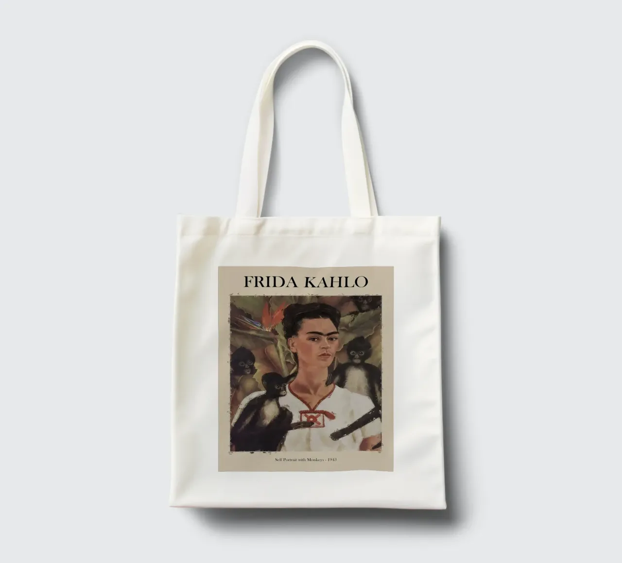 Autoritratto con scimmie, 1943 borsa in juta da Rick Sheld