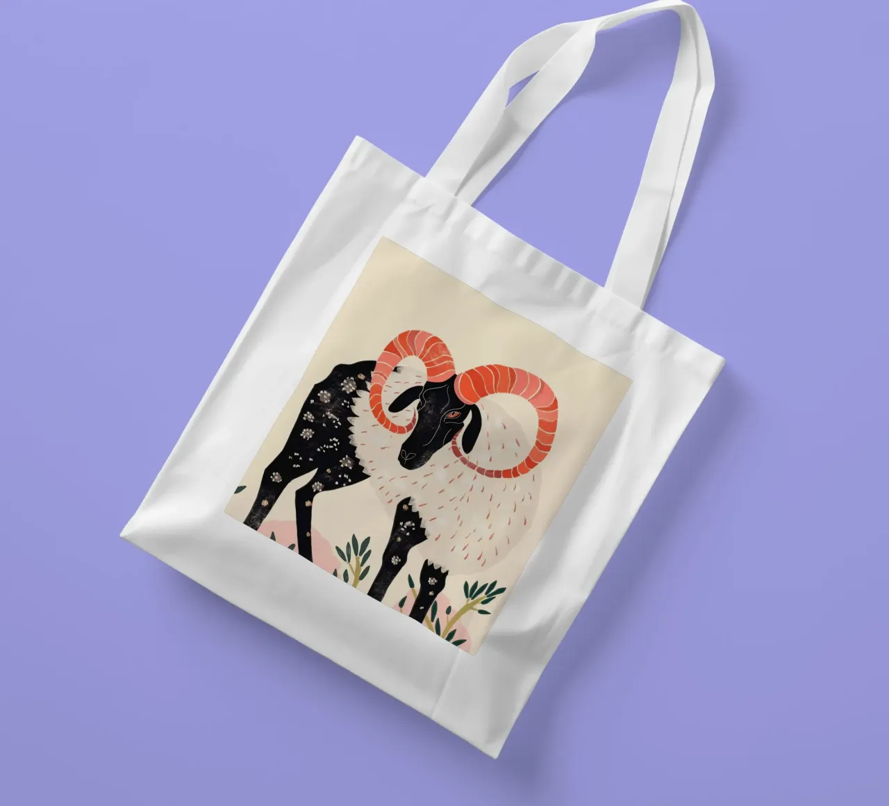 Majestic Ram tote bag by ArtsySesta