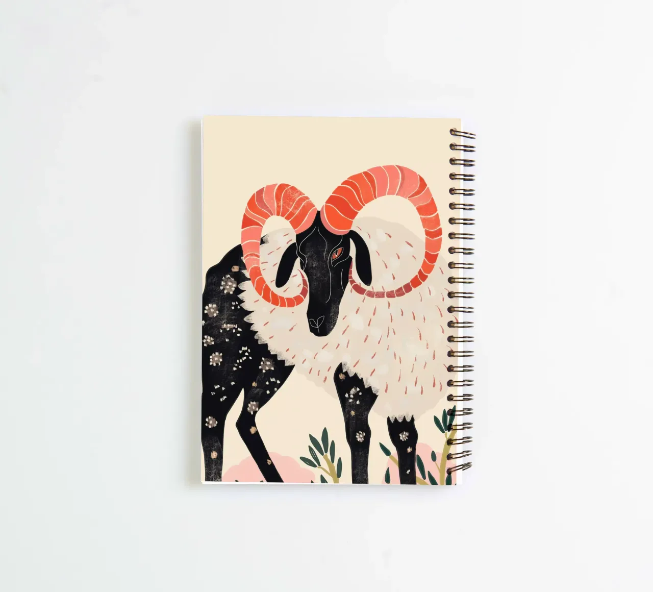 Majestic Ram spiral notebook by ArtsySesta