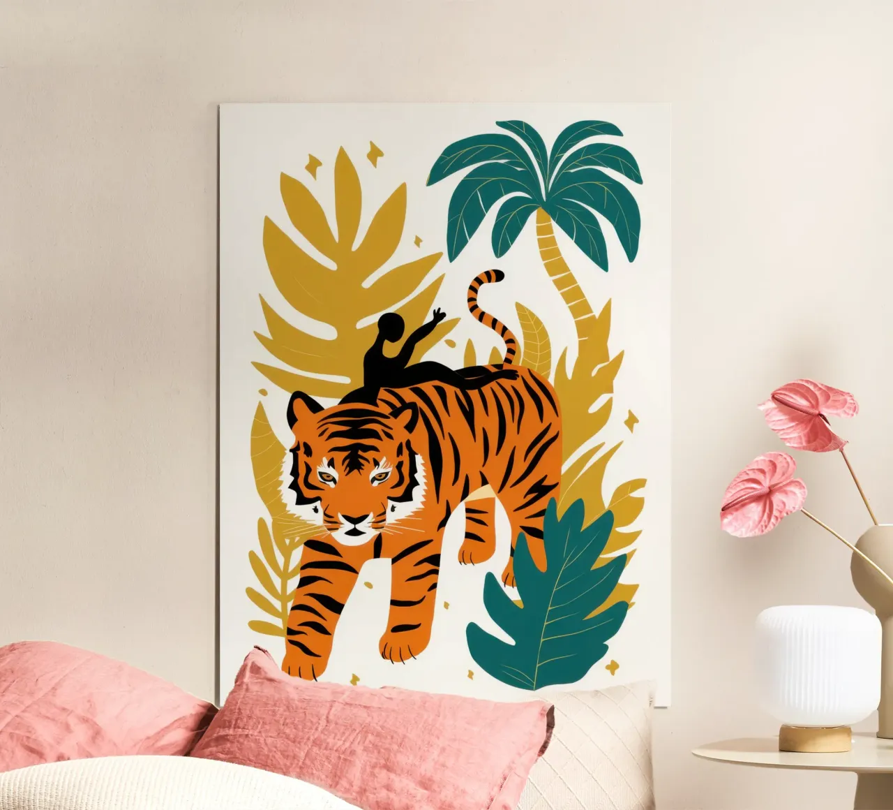 Camminare con la tigre dei tropici poster da Selene Shade