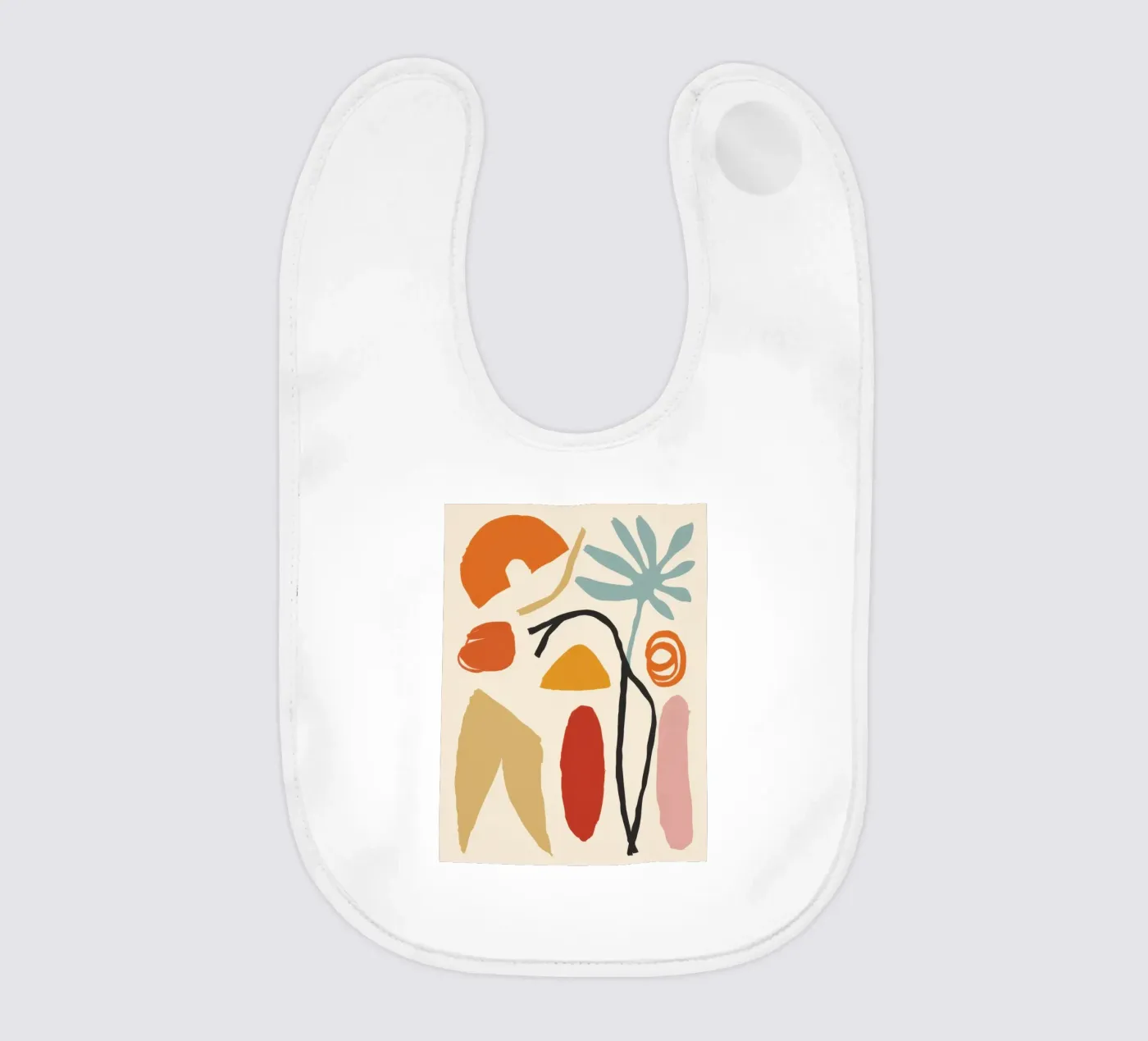 Abstrakte Körperformen Babylätzchen von Gaia Viesta