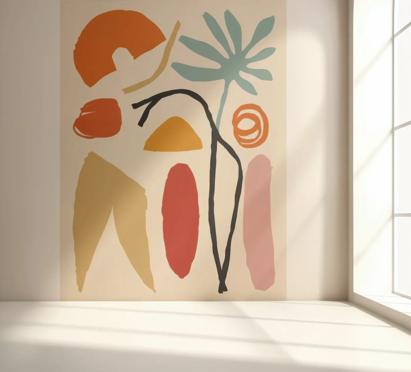 Abstract Body Forms fotobehang van Gaia Viesta