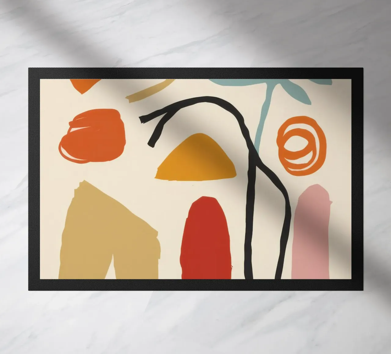 Abstract Body Forms doormat by Gaia Viesta