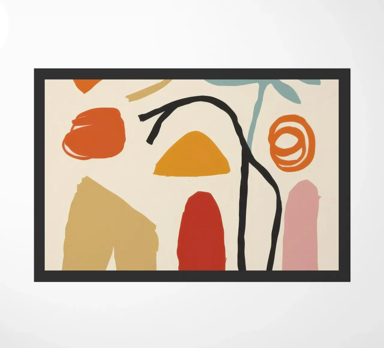 Abstract Body Forms doormat by Gaia Viesta