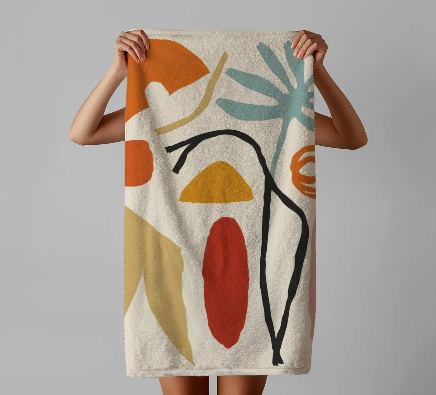Abstract Body Forms towel by Gaia Viesta