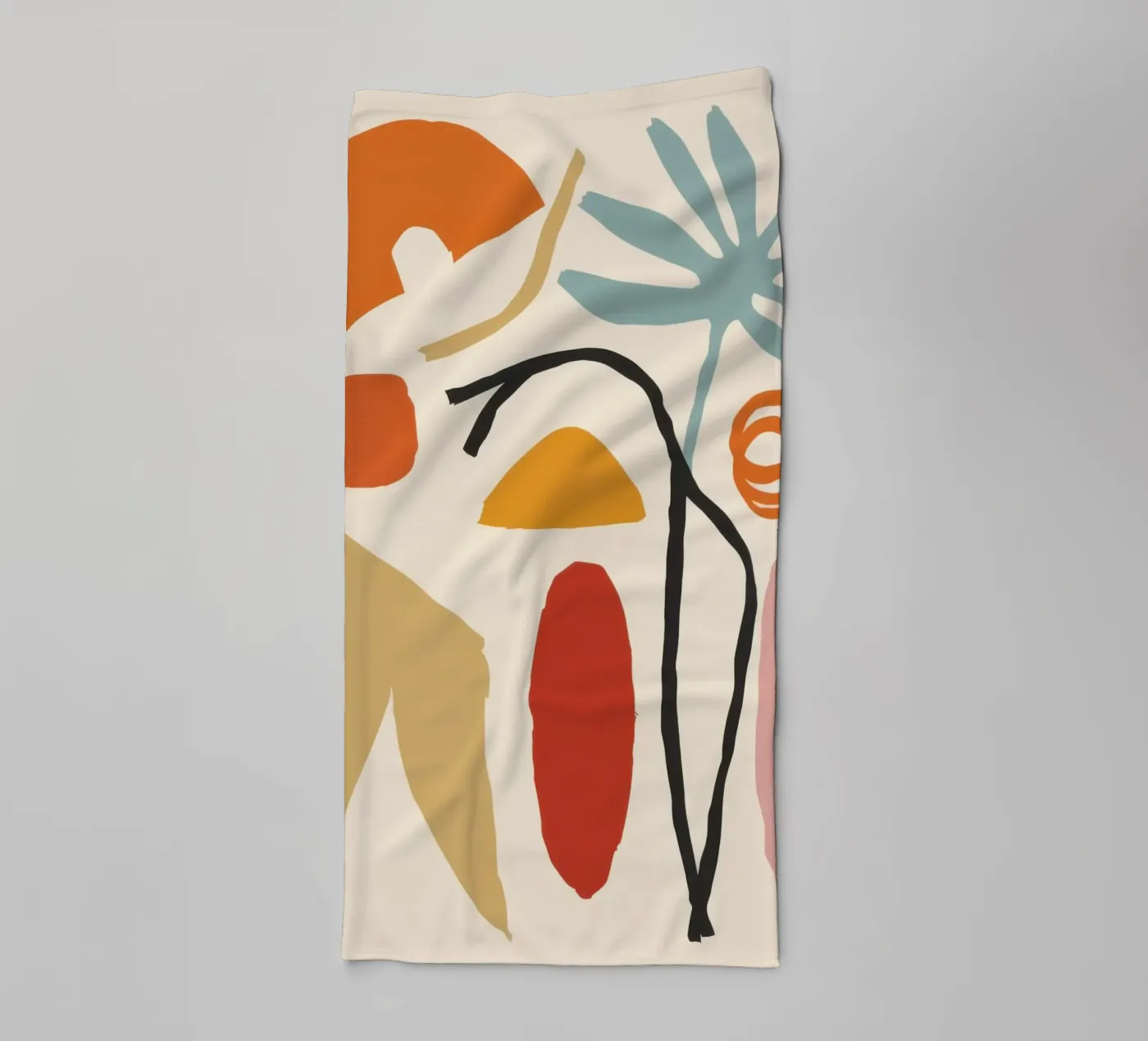 Abstract Body Forms towel by Gaia Viesta