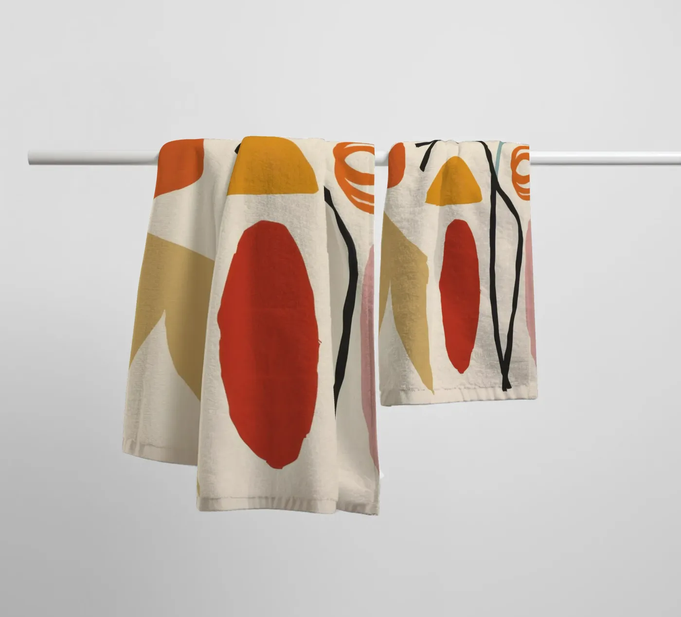 Abstract Body Forms towel by Gaia Viesta