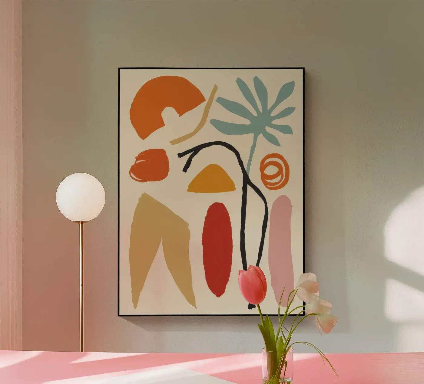 Abstrakte Körperformen Acryl-Glas von Gaia Viesta