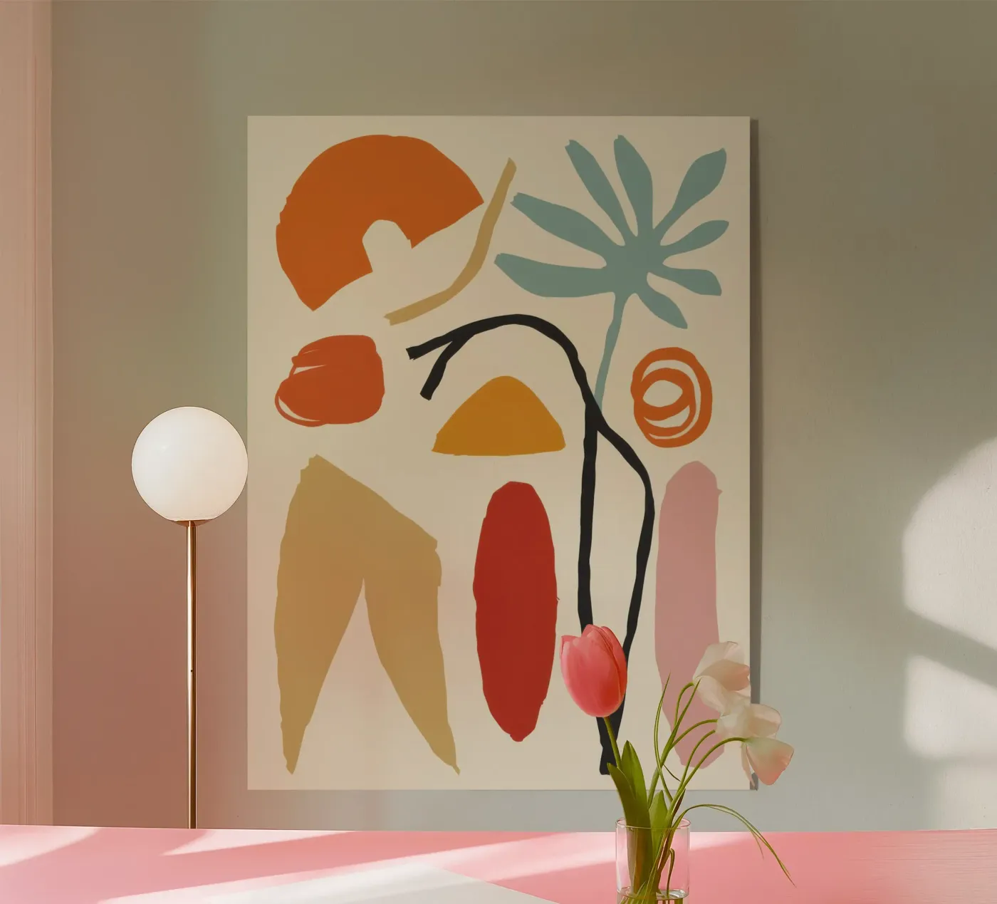 Abstrakte Körperformen Acryl-Glas von Gaia Viesta