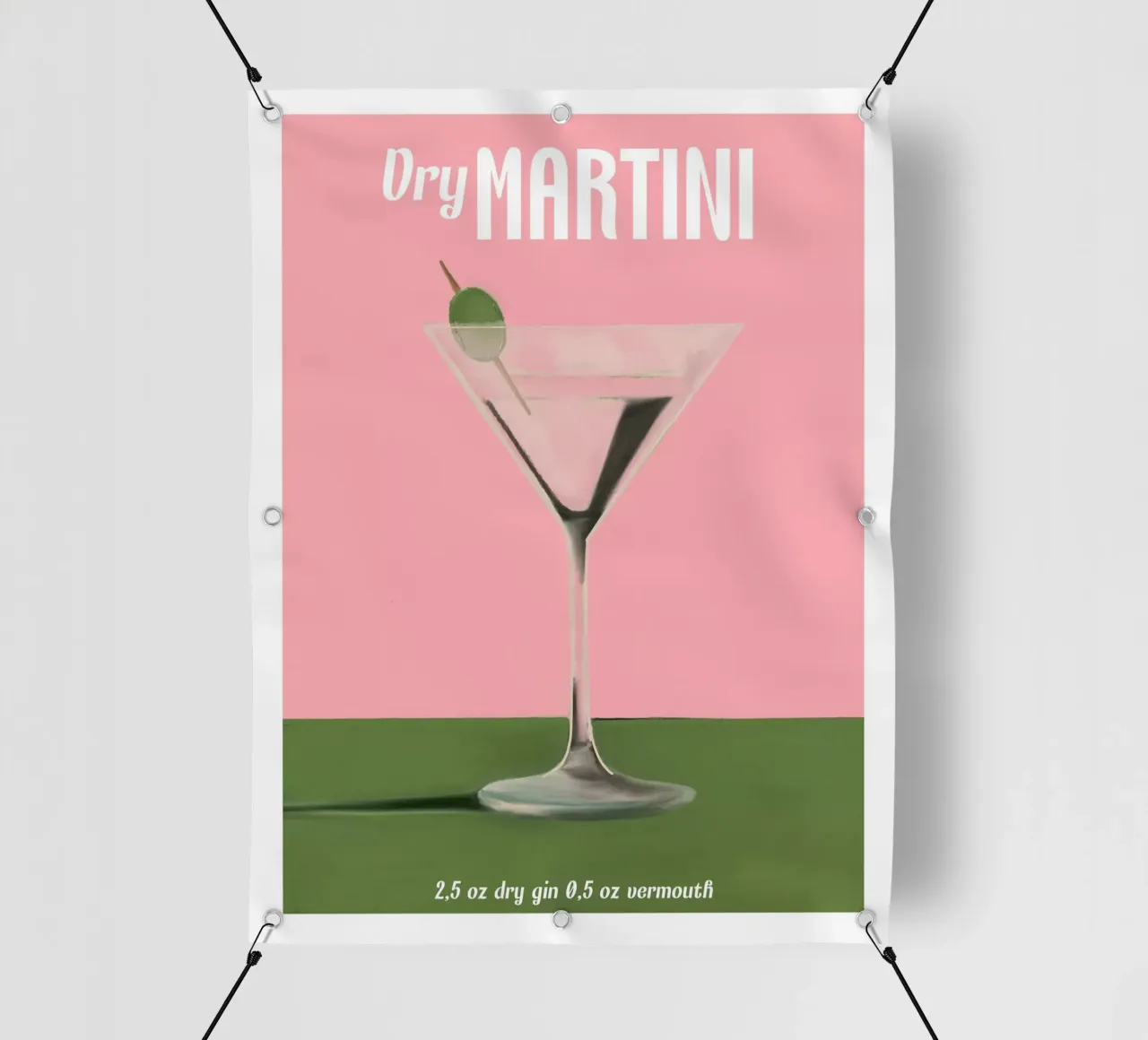 Cocktail Martini Dry telo in pvc da cafelab
