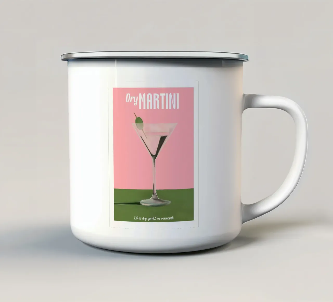 Cocktail Martini Dry tazza in smalto da cafelab