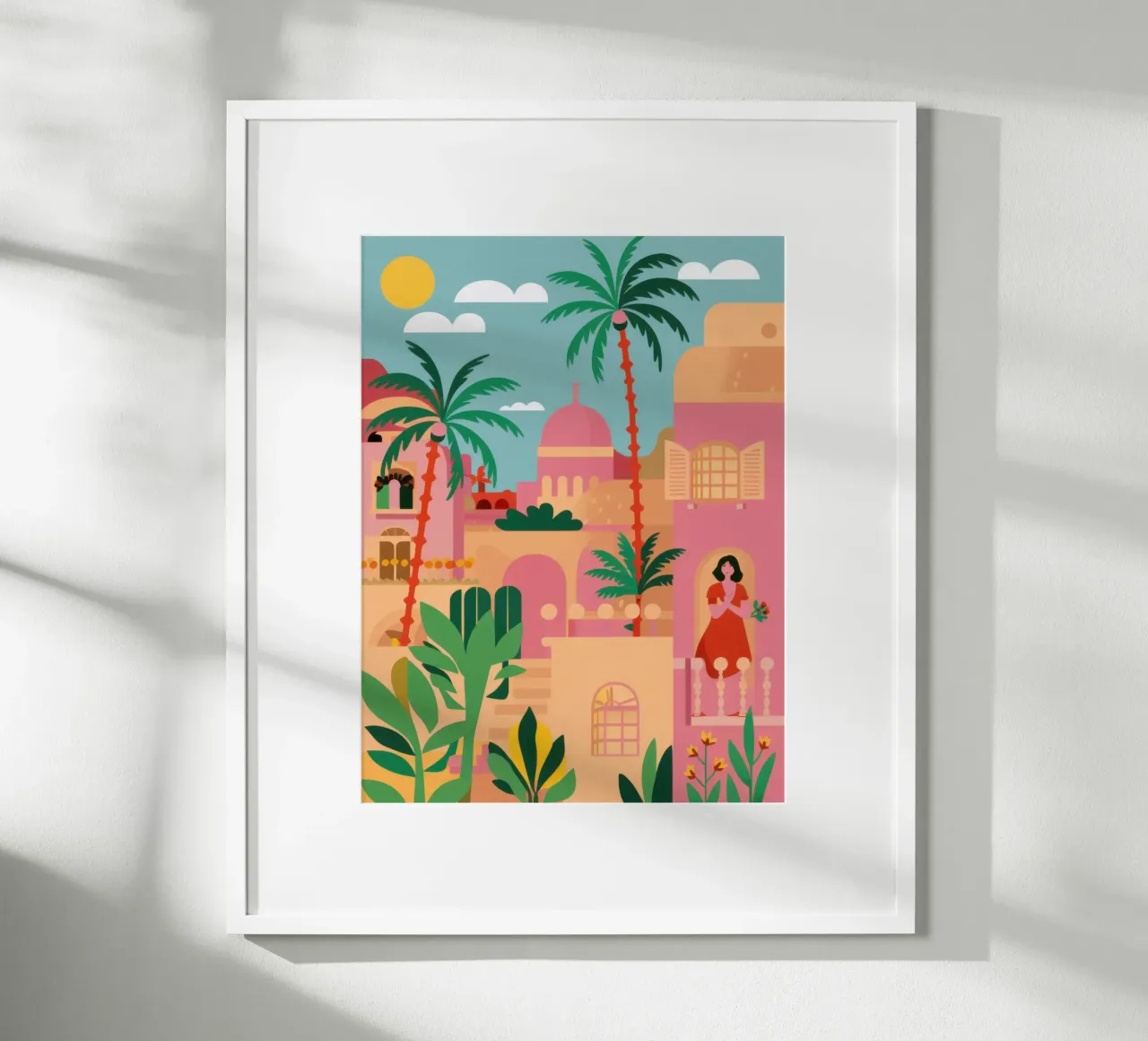 Vista Città Rosa poster da Selene Shade
