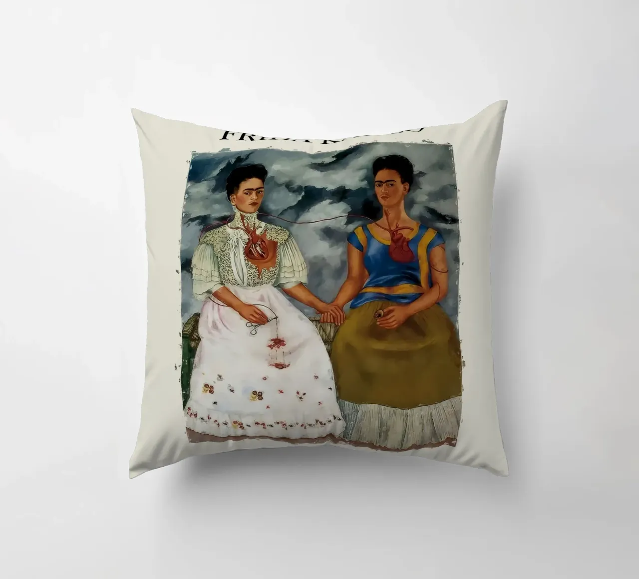 Le due Frida, 1939 cuscino da Rick Sheld