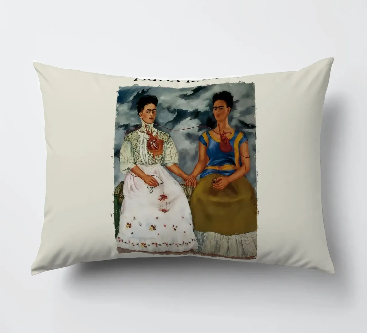 Le due Frida, 1939 cuscino da Rick Sheld