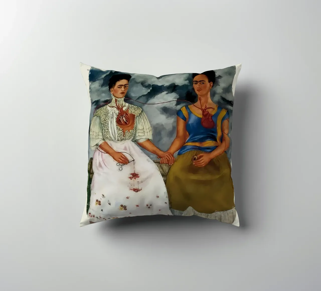 Le due Frida, 1939 cuscino da Rick Sheld