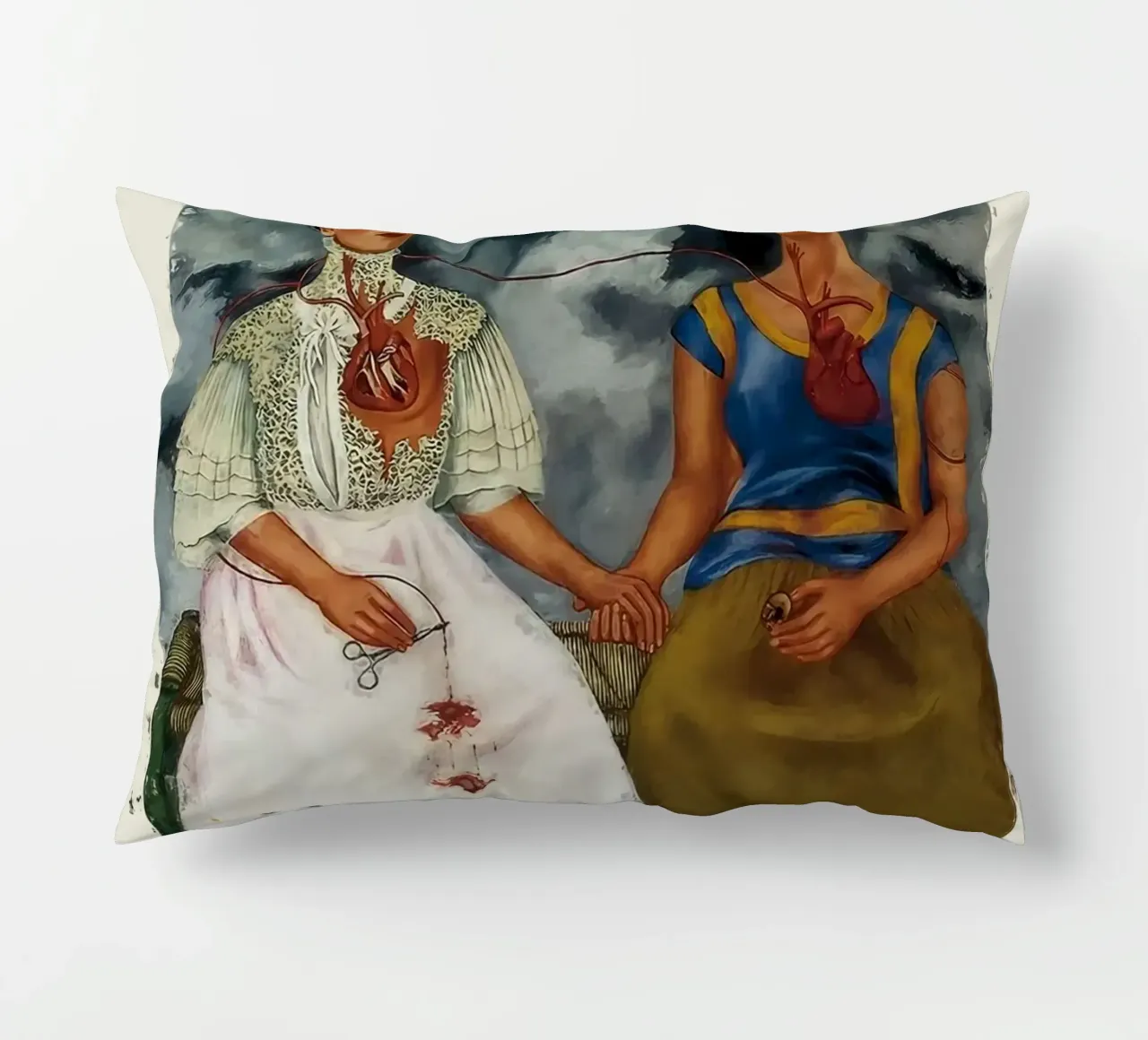 Le due Frida, 1939 cuscino da Rick Sheld