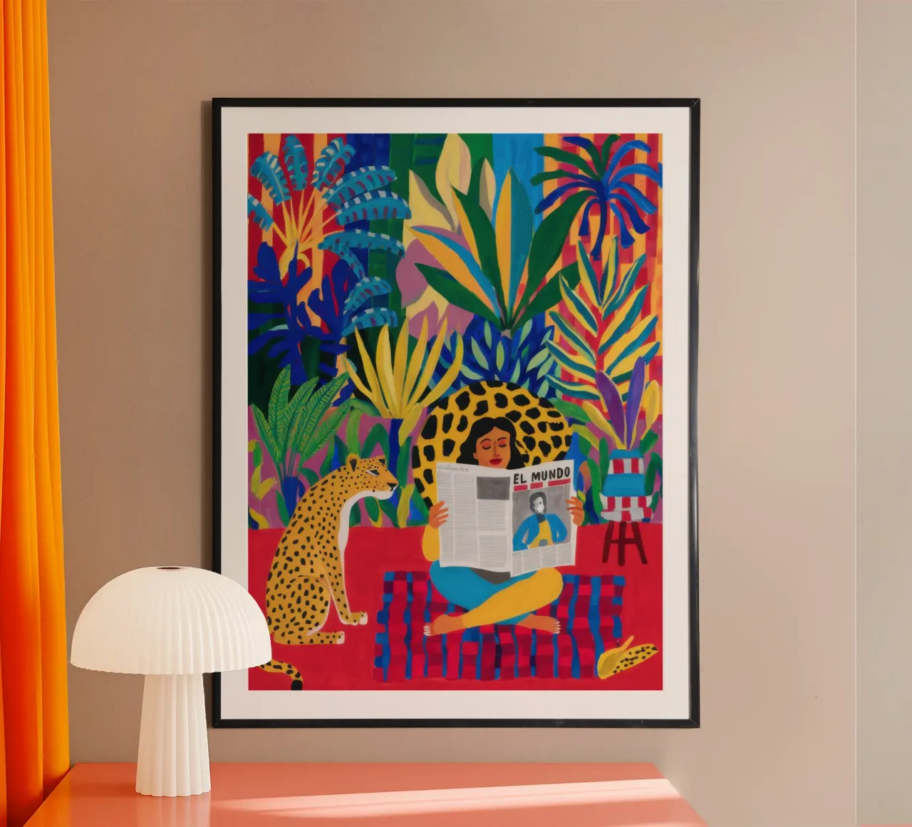 Angolo di lettura nella giungla poster da Irish Strokes