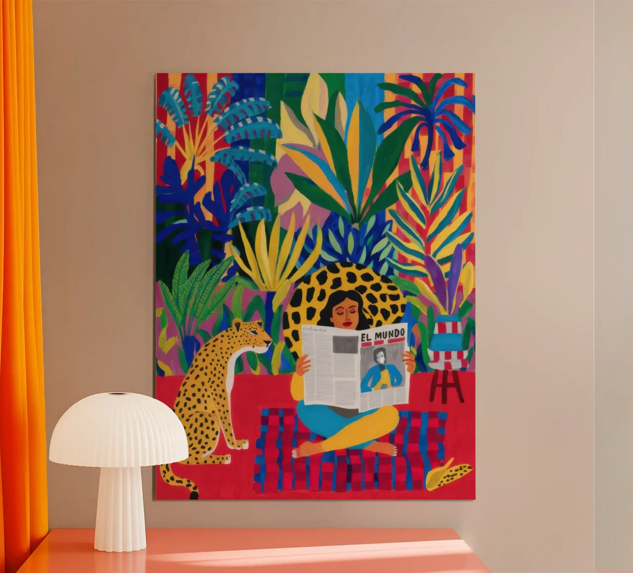 Angolo di lettura nella giungla poster da Irish Strokes