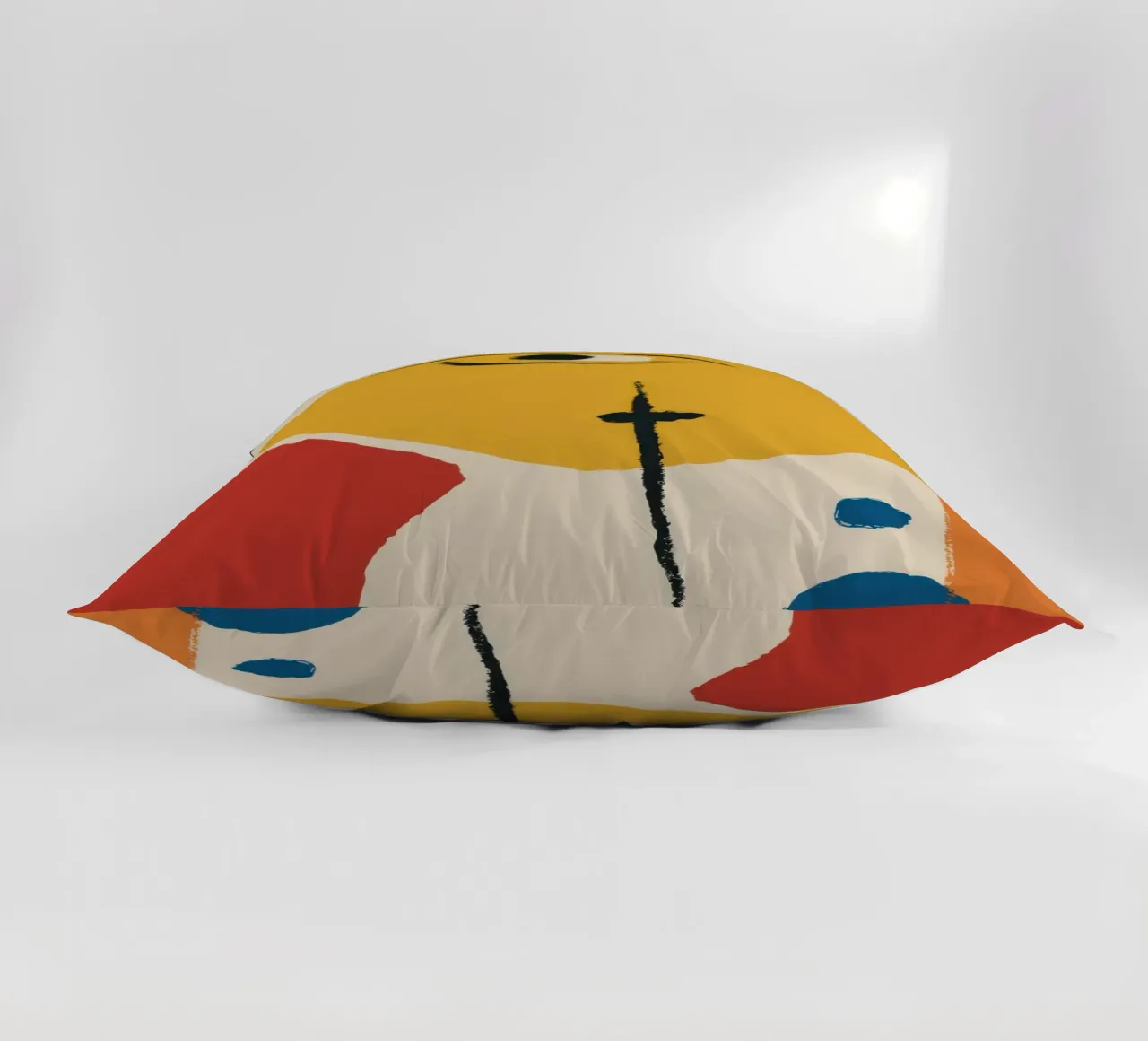 Cubist Eye Contemplation decorative cushion by Gaia Viesta