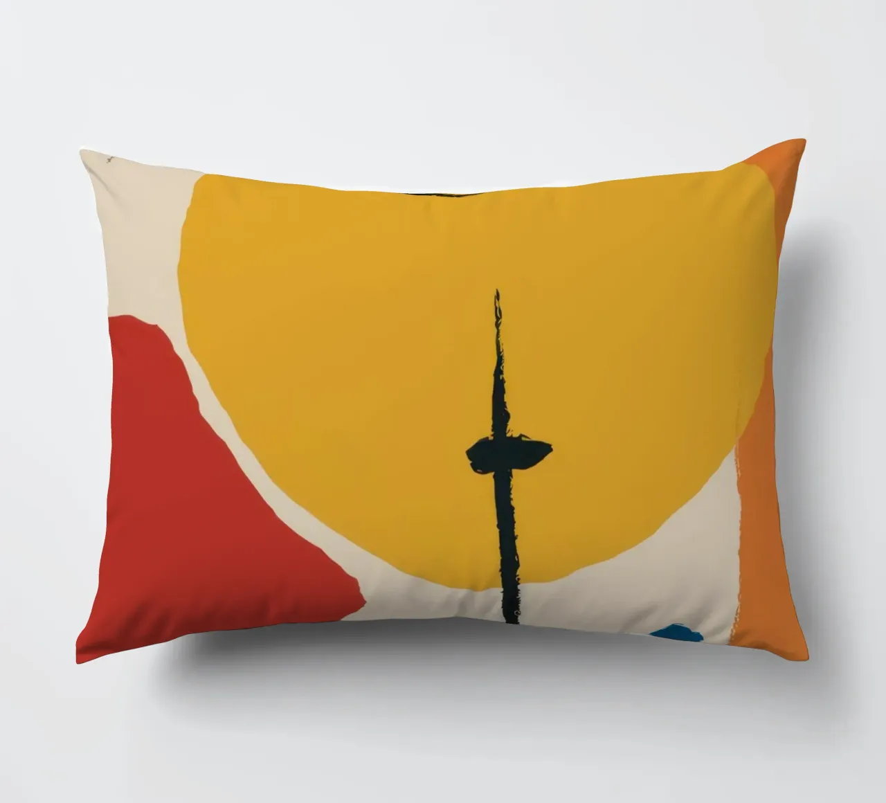 Cubist Eye Contemplation decorative cushion by Gaia Viesta