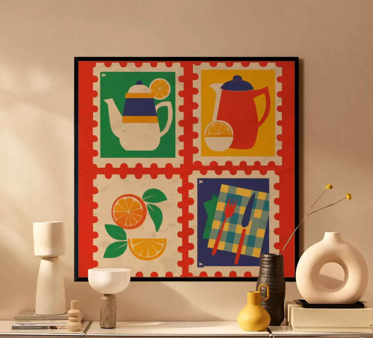 Collezione di francobolli Pop Art poster da Irish Strokes