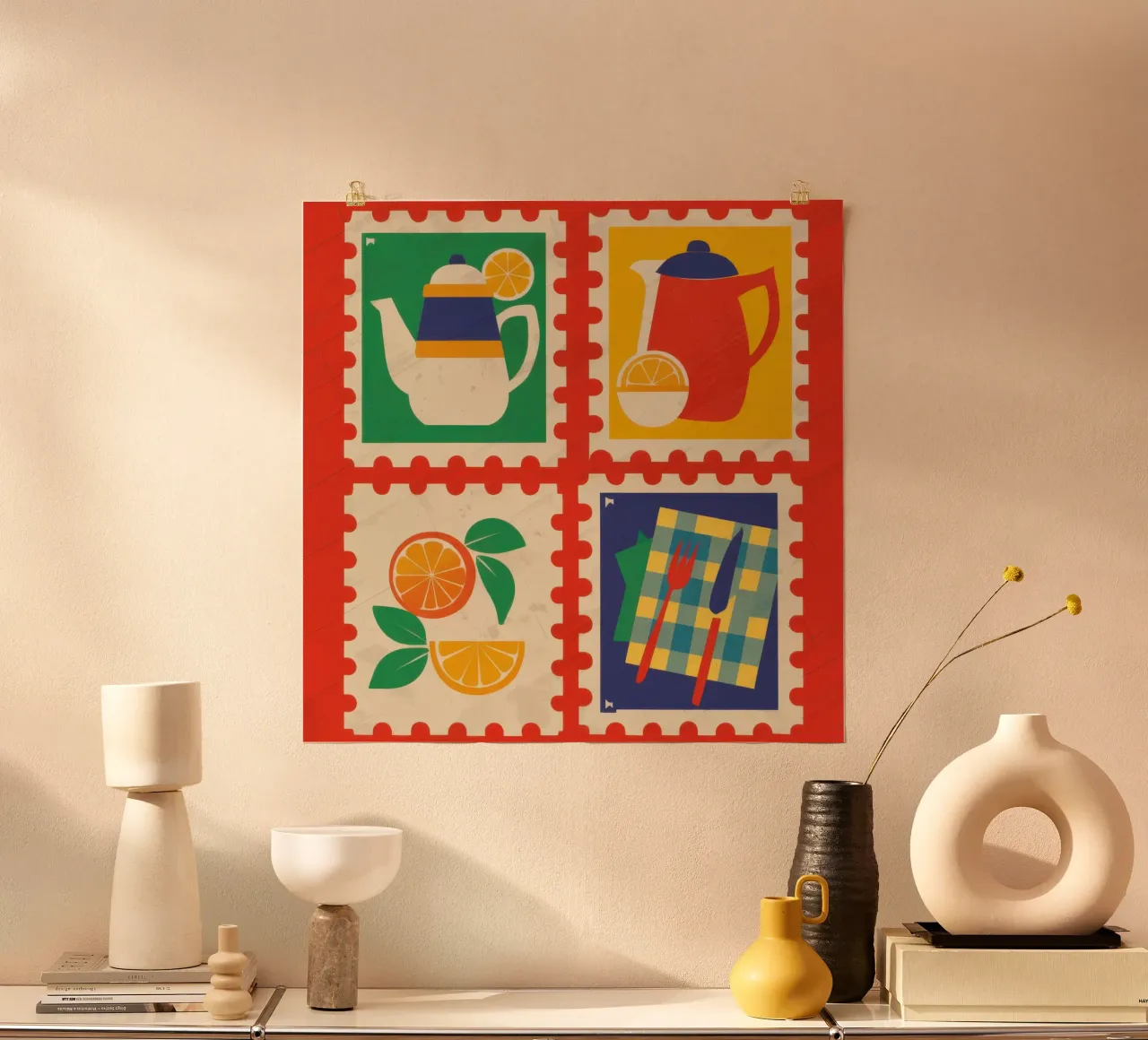 Collezione di francobolli Pop Art poster da Irish Strokes