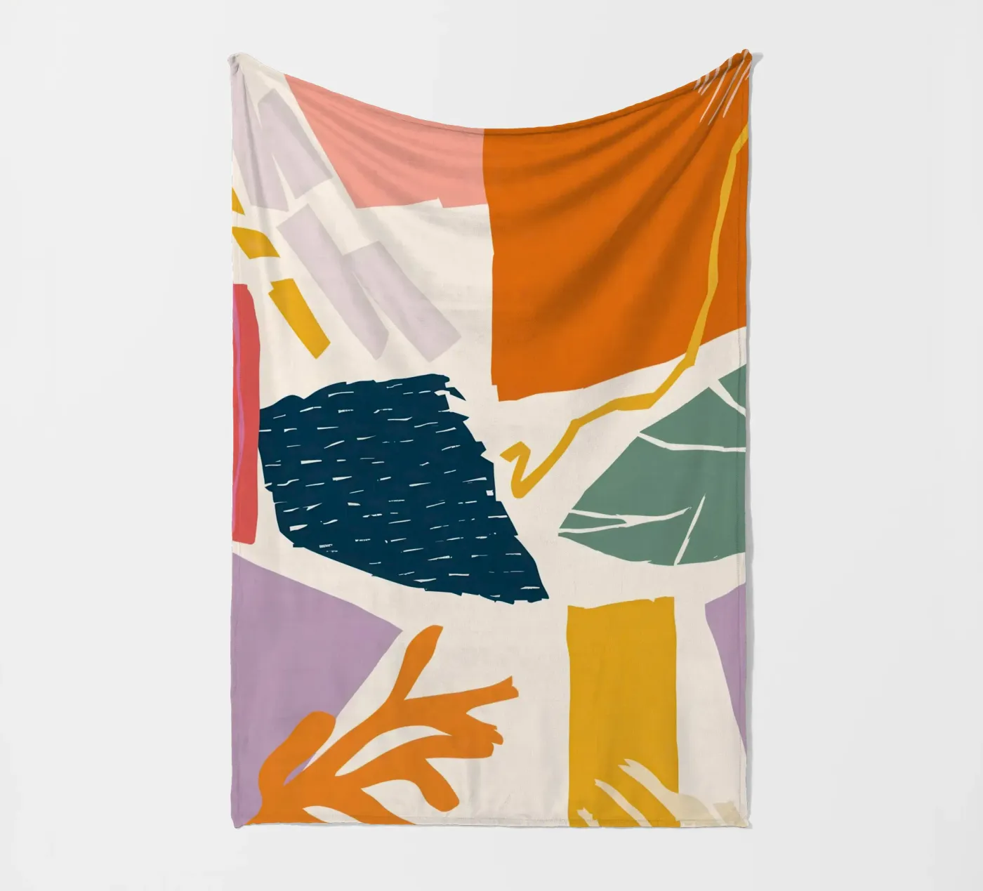 Shattered Form Collage fleecedeken van Obs Canvas