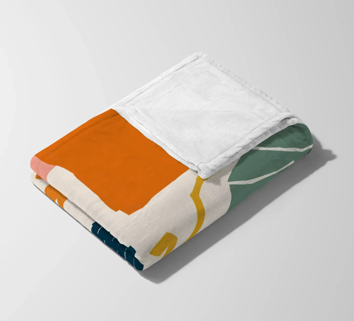 Shattered Form Collage fleecedeken van Obs Canvas